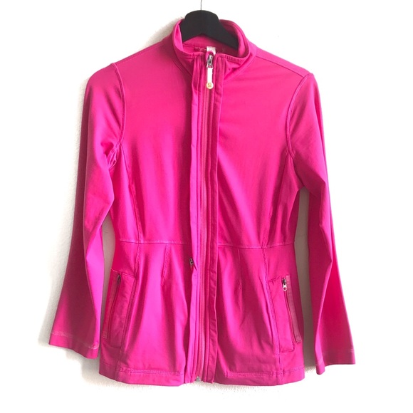 lululemon athletica Jackets & Blazers - RARE Lululemon Pink Pleated Full Zip Jacket